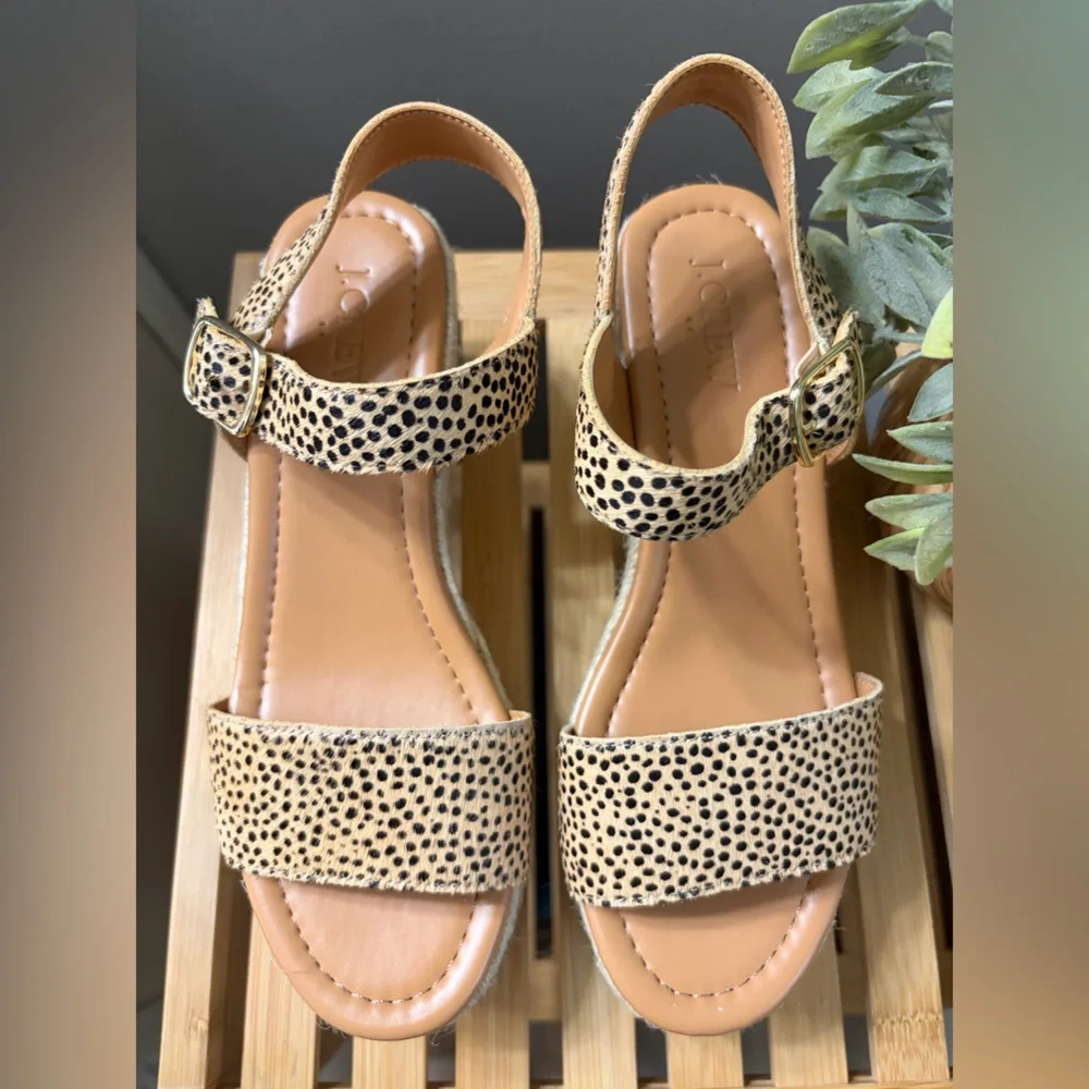 J Crew Wedge Sandals Women’s 6 - Picture 4 of 8